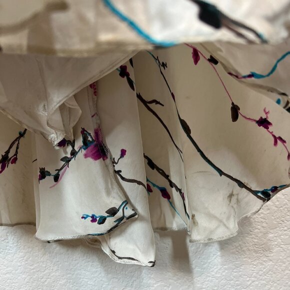 Silk Floral Gown Maxi Dress Jewels Formal Fancy Pink 4 - Picture 9 of 10